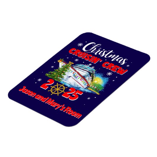 Weihnachts-Cruisin-Crew Custom Ship Magnet (Linke Seite)