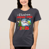 Weihnachts-Cruisin-Crew Custom Ship Tri-Blend Shirt (Vorderseite)