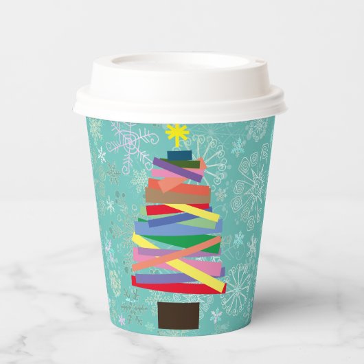 Weihnachts-Cup - Funky Christmas Tree Pappbecher (Vorderseite)