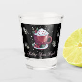 Weihnachts-Cup mit heißem Schokoladenglas Schnapsglas (Vorderseite)