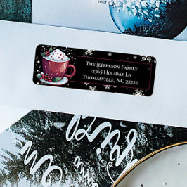 Weihnachts-Cup mit heißer Schokolade Personalisier