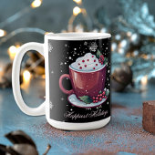 Weihnachts-Cup mit heißer Schokolade Tasse