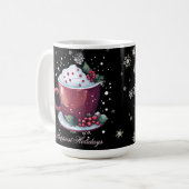Weihnachts-Cup mit heißer Schokolade Tasse (Vorderseite Links)