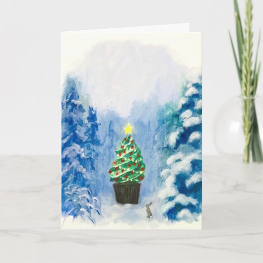 Weihnachts-Cupcake #1 Karte (Vorderseite)