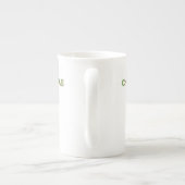 Weihnachts Cupcake Bone China Tasse (Rückseite)