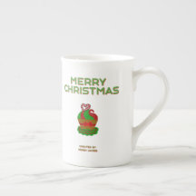 Weihnachts Cupcake Bone China Tasse