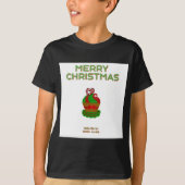Weihnachts Cupcake Boys Black Basic T-Shirt (Vorderseite)