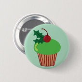 Weihnachts-Cupcake Button (Vorne & Hinten)