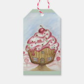 Weihnachts Cupcake Geschenktasten Geschenkanhänger (Vorderseite)