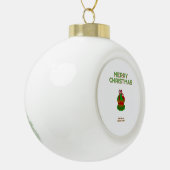Weihnachts Cupcake Keramik Ball Ornament (Links)