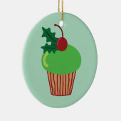 Weihnachts-Cupcake Keramikornament (Rechts)