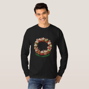 Weihnachts-Cupcake-Kranz-T-Shirt T-Shirt