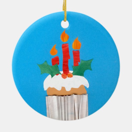 Weihnachts Cupcake Ornament (Hinten)