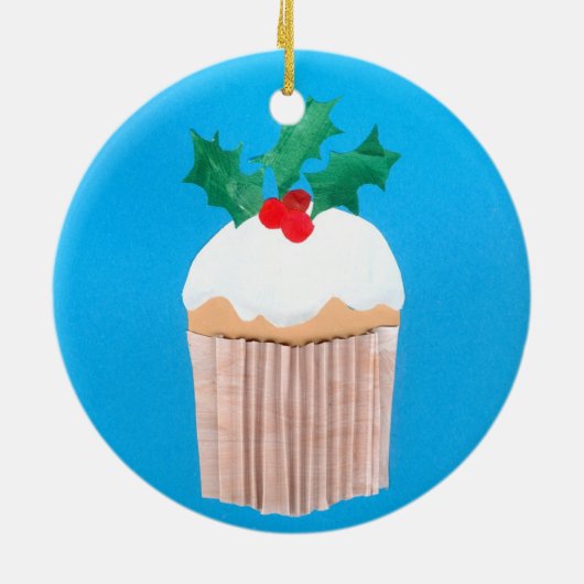 Weihnachts Cupcake Ornament (Hinten)