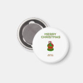 Weihnachts Cupcake Round Magnet (Vorderseite/Rückseite)