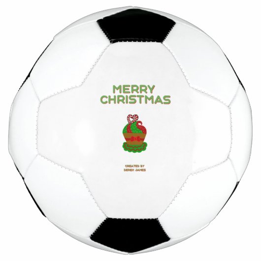 Weihnachts Cupcake Soccer Ball (Vorderseite)