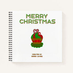 Weihnachts Cupcake Spiral Notebook Notizblock