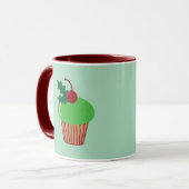 Weihnachts-Cupcake Tasse (Vorderseite Links)