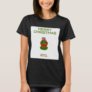 Weihnachts Cupcake Women's Black Basic T Shirt