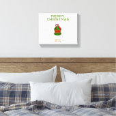Weihnachts Cupcake Wrapped Canvas Leinwanddruck (Insitu (Schlafzimmer))