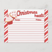 Weihnachts Cupcakes Mailbare Rezept Karte (Vorderseite)