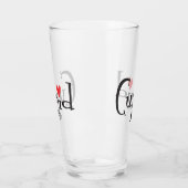 Weihnachts-Cupid-Rentierglas Glas (Links)