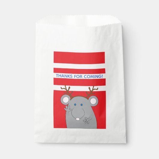 Weihnachts Custom Gevor Tasche "Merry Christmouse" Geschenktütchen (Vorderseite)
