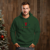 Weihnachts Custom Monogram & Name Men Hoodie