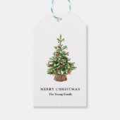 Weihnachts Custom Tree Gift Tag Geschenkanhänger (Vorderseite)