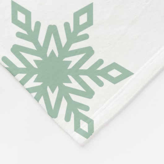 Weihnachts Custom Unicorn Girl Snowflake Fleecedecke (Ecke)