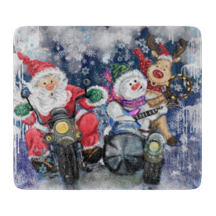 Weihnachts-Cutting Board Happy Weihnachts-Freunde Schneidebrett