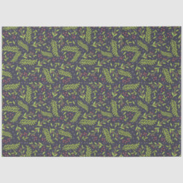 Weihnachts-Cypress-Schneeflocken Berries Rote Blum Seidenpapier