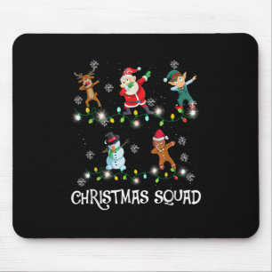 Weihnachts-Dab Santa Friends Matching Family Mousepad