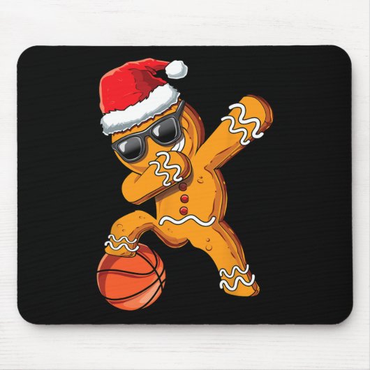 Weihnachts-Dabbing Gingerbread Man Dab Cool Sketch Mousepad (Vorne)