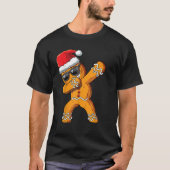 Weihnachts Dabbing Gingerbrot Mann Cookie Dab Cool T-Shirt (Vorderseite)