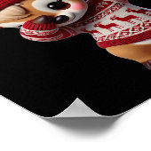 Weihnachts-Dabbing Rentier Xmas Rehe Kinder G Poster (Ecke)