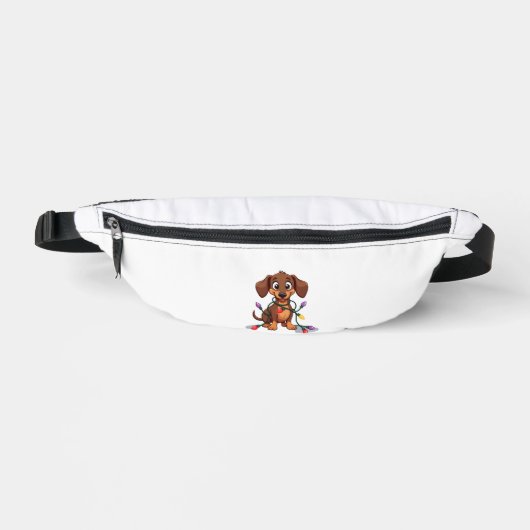 Weihnachts-Dachshund-Lichter (2) Bauchtasche (Vorderseite)