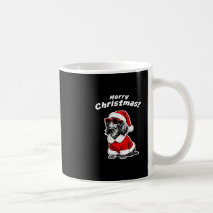 Weihnachts-Dachshund Lustiger Weihnachtsmann-Hund Kaffeetasse