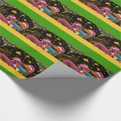 Weihnachts-Dachsunds-Wrapping Paper - SRF Geschenkpapier (Ecke)