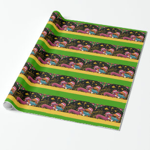 Weihnachts-Dachsunds-Wrapping Paper - SRF Geschenkpapier