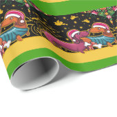 Weihnachts-Dachsunds-Wrapping Paper - SRF Geschenkpapier (Rolleneckpunkt)