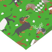 Weihnachts-Dackel Alle Coats Kurz Tischläufer (Ecke)
