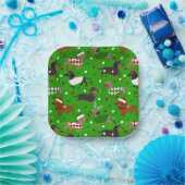 Weihnachts-Dackel Alle Coats Papier Teller (Party)