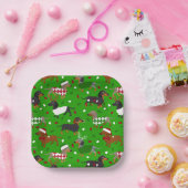 Weihnachts-Dackel Alle Coats Papier Teller (Party)