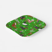 Weihnachts-Dackel Alle Coats Papier Teller (Gewinkelt)
