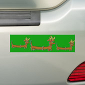 Weihnachts-Dackel Autoaufkleber (Auf Auto)