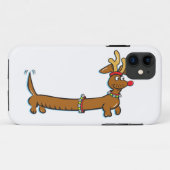 Weihnachts-Dackel Case-Mate iPhone Hülle (Rückseite (Horizontal))