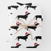 Weihnachts-Dackel durch den Schnee Geschenkpapier Set (Beispiel)