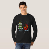 Weihnachts-Dackel durch den Schnee T-Shirt (Vorne ganz)