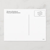 Weihnachts-Dackel Feiertagspostkarte (Rückseite)